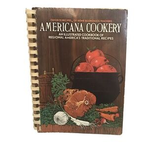 Americana Cookery Cookbook Vintage Favorite Recipes Home Economics‎ Teachers